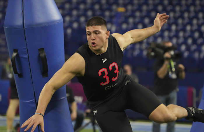 Purdue EDGE George Karlaftis at NFL Combine